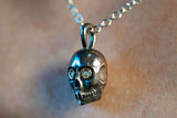Underworld Skull Charm, Mixed Metals