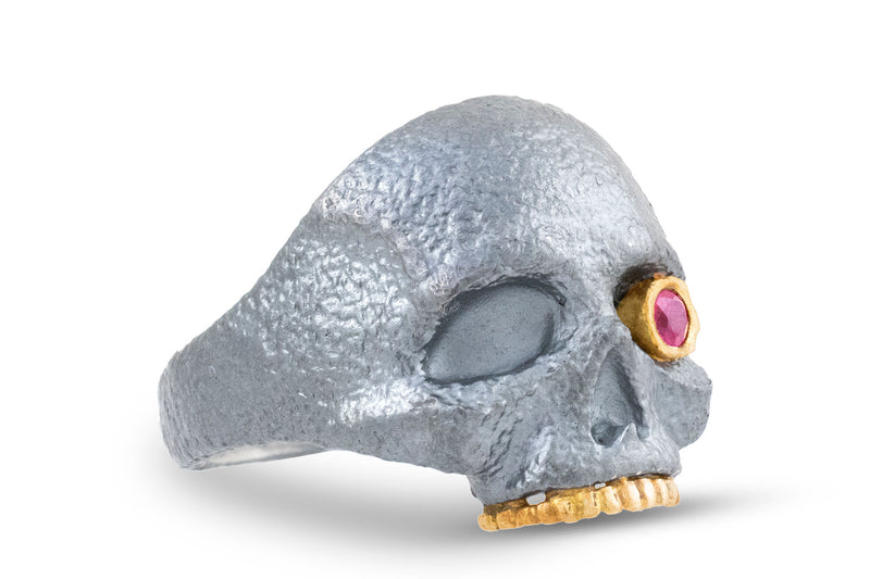 Mask of the Red Death Skull Ring, Mixed Metals