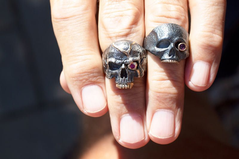 Mask of the Red Death Skull Ring, Mixed Metals