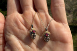 Eternal Vow Skull charm, Mixed Metals