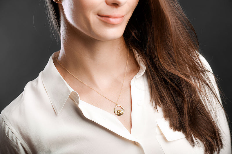 Balanced View Necklace,  Gold