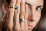 Eye Ring, Sterling Silver