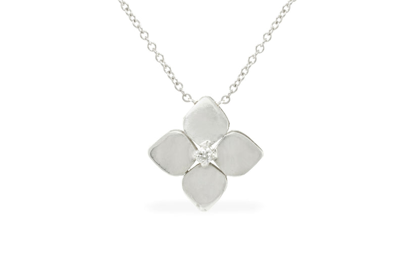 Lotus Necklace, Silver