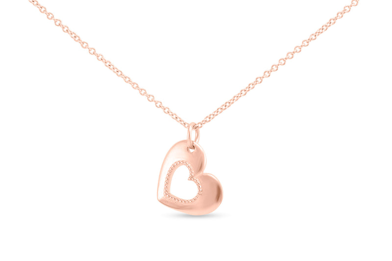 Open Heart Necklace, Gold