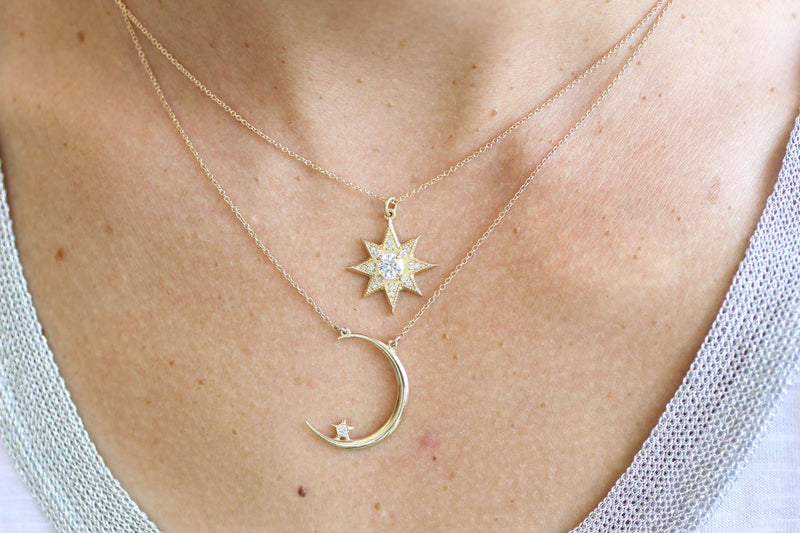Luna Necklace, Gold